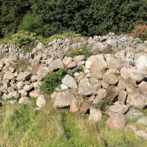 Natur sten stor mængde 200 ton