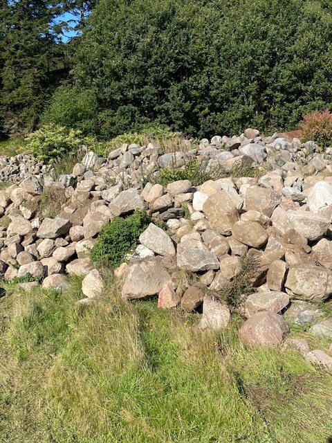 Natur sten stor mængde 200 ton